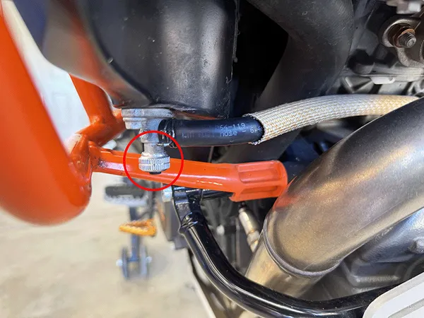 KTM 1290 Adventure fuel shut off valve right side