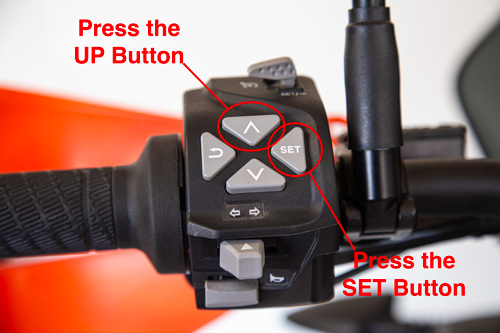 Ktm 1290 Adventure Set Up Buttons